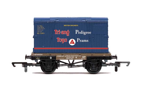 Hornby R60032 Conflat A Wagon, BR, Tri-ang