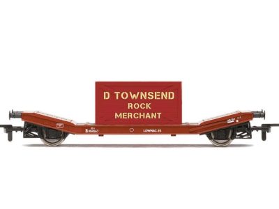 Hornby R60033 Lowmac Wagon, D Townsend - Rock Merchant