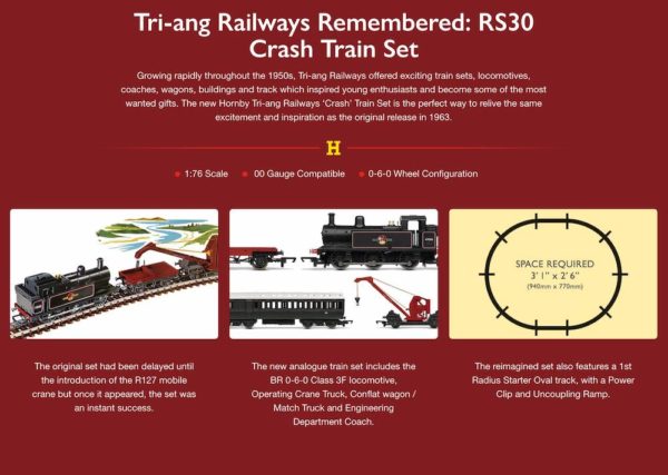 Hornby R1285M Tri-ang Railways Remembered RS50 Crash Train Set1