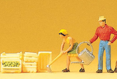 Preiser 10046 Gardeners, Accessories HO Gauge Figures