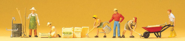 Preiser 10046 Gardeners, Accessories HO Gauge Figures