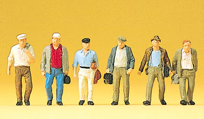 Preiser 10366 Male commuters HO Gauge Figures