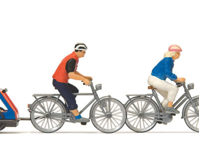 Preiser 10638 Family on a Bike Trip HO Gauge Figures