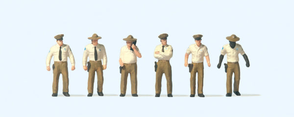 Preiser 10796 USA Sheriff Deputies HO Gauge Figures