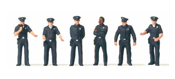 Preiser 10799 USA City Police HO Gauge Figures