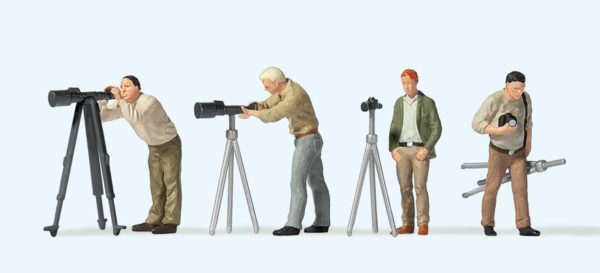 Preiser 10804 Photographers with Tripod HO Gauge Figures