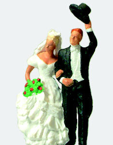Preiser 28091 Wedding Couple HO Gauge Figures