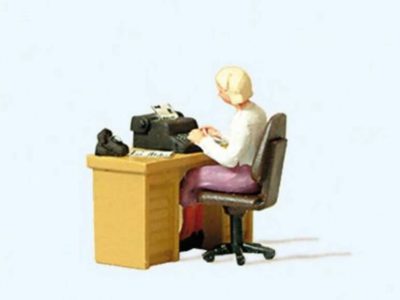 Preiser 28094 Secretary at Desk HO Gauge Figures