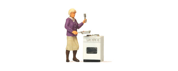 Preiser 28133 At the Stove HO Gauge Figures