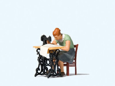 Preiser 28183 Woman at Sewing Machine HO Gauge Figures