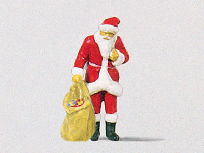 Preiser 29027 Santa Claus with sack of gifts HO Gauge Figures