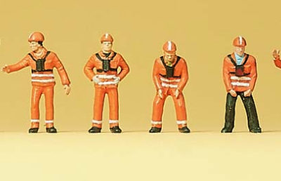 Preiser 79062 DB Railway/Shunters Staff N Gauge Figures