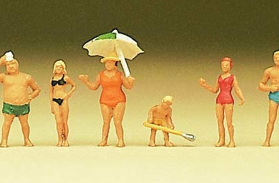 Preiser 79070 Family at beach N Gauge Figures