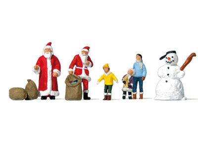 Preiser 79226 Santa, Children & Snowman N Gauge Figures