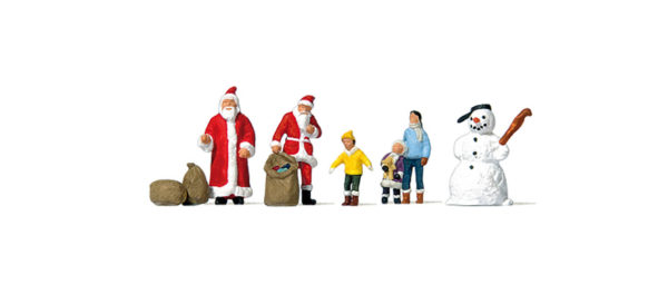 Preiser 79226 Santa, Children & Snowman N Gauge Figures