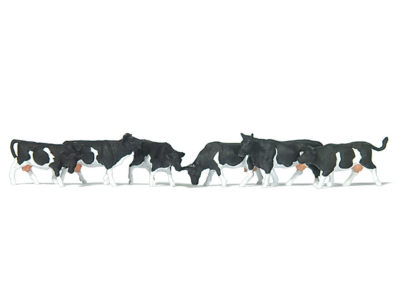 Preiser 79228 Cows Black Markings N Gauge Figures