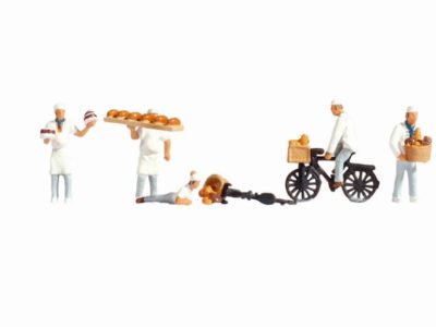 Noch 15053 Bakers & Accessories HO Scale Figures