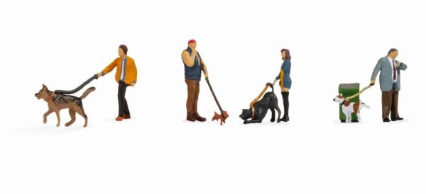 Noch 15471 People with Dogs HO Scale Figures