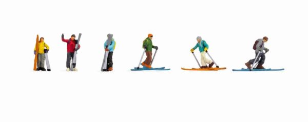 Noch 15823 Ski Tourers HO Scale Figures