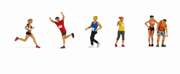 Noch 15890 Marathon Runners HO Scale Figures