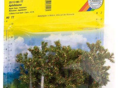Noch 25113 Apple Trees, 3 pieces, 8 cm high