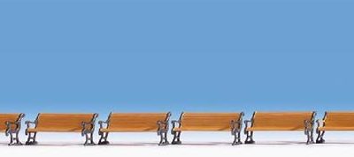 Noch 35849 Six Benches - N Gauge Figures