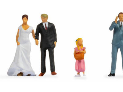 Noch 36862 Wedding Couple N Gauge Figures