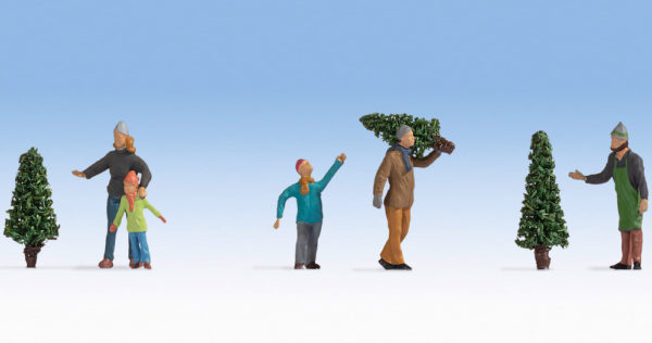 Noch 36927 Christmas Tree Sale N Gauge Figures
