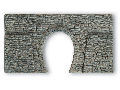 Noch 58247 Tunnel Portal Single Track - Quarrystone, HO Scale, 235 x 130 mm