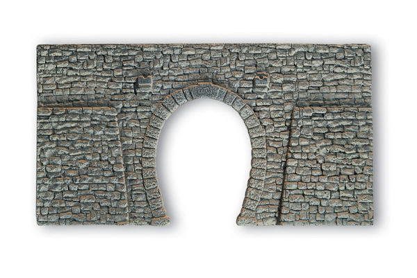 Noch 58247 Tunnel Portal Single Track - Quarrystone, HO Scale, 235 x 130 mm