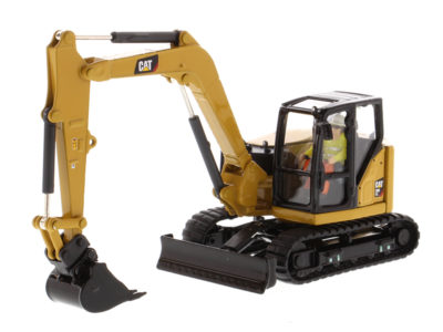 Diecast Masters 85596 Caterpillar 308 CR Next Generation Mini Hydraulic Excavator with Work Tools - High Line Series