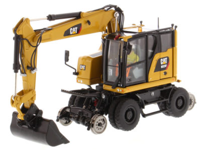 Diecast Masters 85662 Caterpillar M323F Railroad Wheeled Excavator - Cat Yellow Version - High Line Series