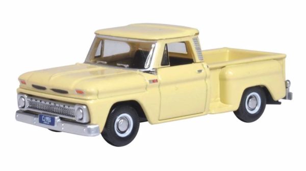 Oxford Diecast 87CP65007 Chevrolet Stepside Pick Up 1965 - Yellow 1/87 Scale