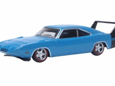 Oxford Diecast 87DD69004 Dodge Charger Daytona 1969 - Bright Blue 1/87 Scale