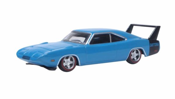 Oxford Diecast 87DD69004 Dodge Charger Daytona 1969 - Bright Blue 1/87 Scale