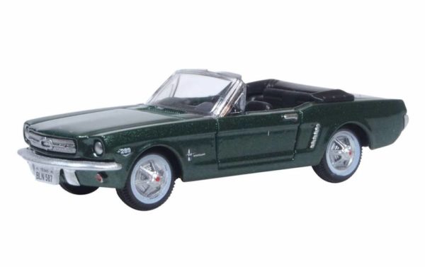 Oxford Diecast 87MU65006 Ford Mustang - Ivy Green 1/87 Scale
