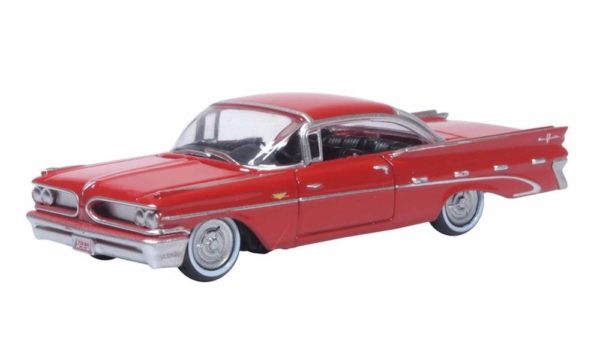 Oxford Diecast 87PB59005 Pontiac Bonneville Coupe - Mandalay Red