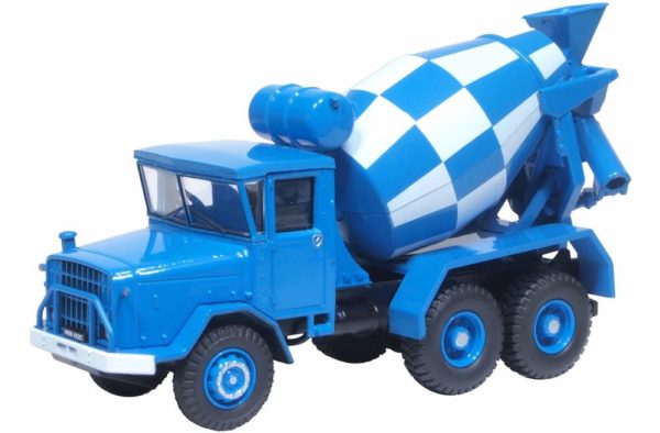 Oxford Diecast 76ACM001 AEC 690 Concrete Mixer Truck - Blue