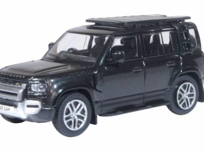 Oxford Diecast 76ND110002 Land Rover New Defender 110 Explorer - Santorini Black