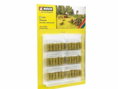 Noch 07461 Straw Bales 36 pieces, 0.5 x 0.8 x 1.2 cm, HO Scale