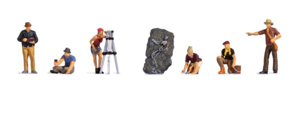 Archaeologists (6) Figure Set HO Scale