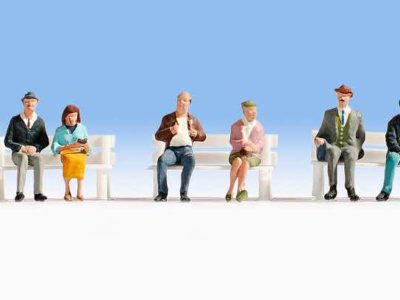 Noch 15242 Passengers without Benches HO scale Figures
