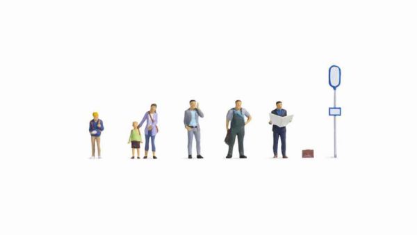 Noch 15246 At the Bus Stop HO scale Figures