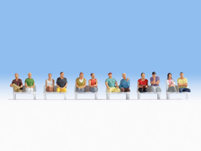 Noch 15250 Sitting Passengers without legs Figure Set HO Scale