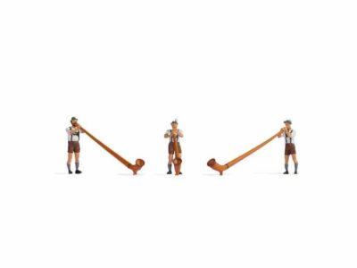 Noch 15579 Alphorn Players HO scale Figures