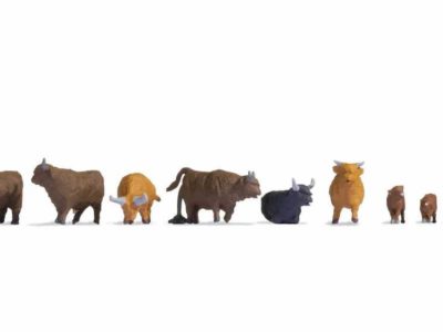 Noch 15728 Highland Cattle Figure Set HO Scale