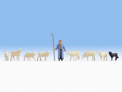 Noch 15748 Sheep & Shepherd HO scale Figures