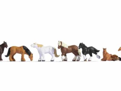Noch 15762 Draught Horses Figure Set HO Scale