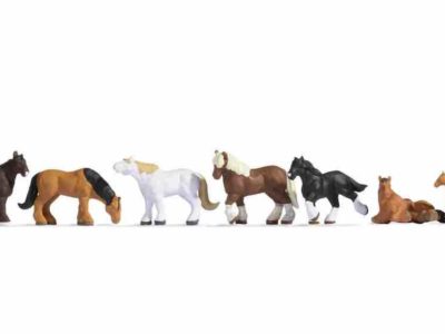 Noch 15762 Draught Horses HO scale Figures