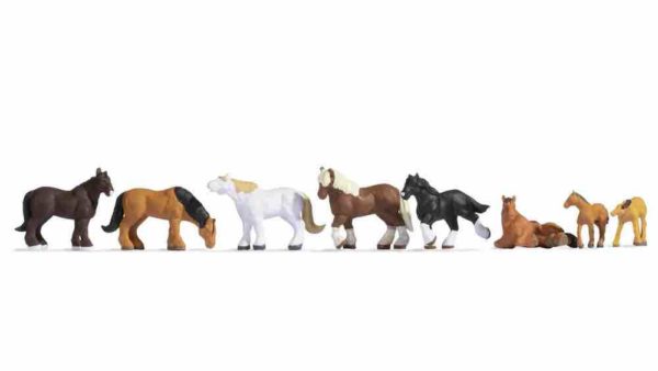 Noch 15762 Draught Horses HO scale Figures